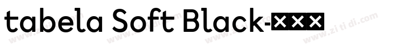 tabela Soft Black字体转换 tabela Soft Black字体转换